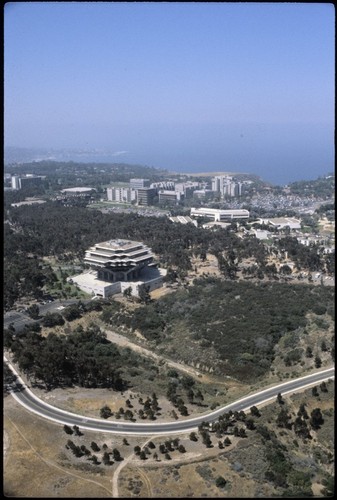 Geisel Library, John Muir College and Thurgood Marshall College