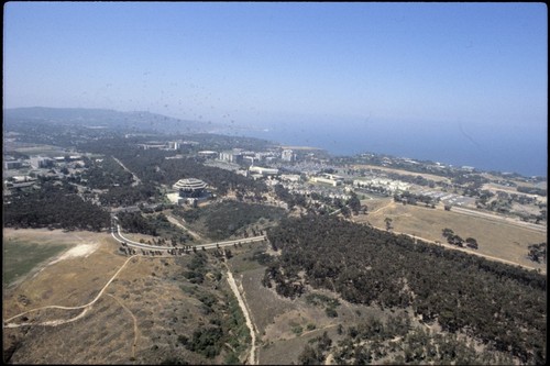 Geisel Library, John Muir College and Thurgood Marshall College