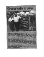 Grocer calls it quits