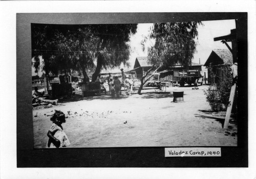 Upland Photograph Agriculture--Citrus; Valadez Camp, 1940 / Esther Boulton Black Estate