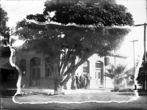 Upland Photograph Business; Exterior of First National Bank / Edna Swan