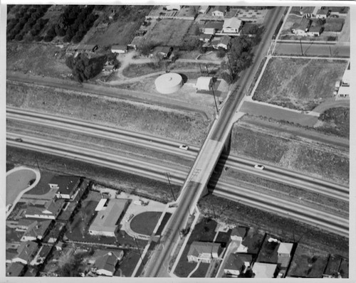 Upland Photograph Landscape; Aerial view of San Bernardino Freeway