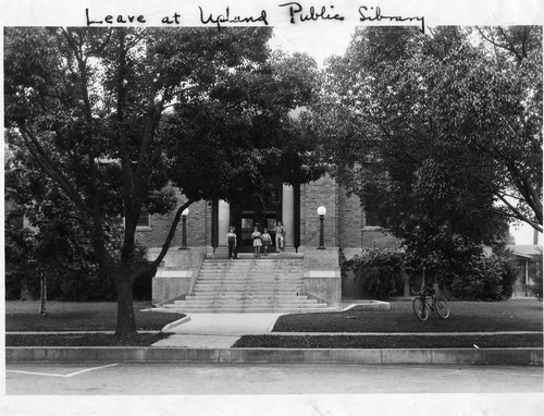 Upland Photograph Carnegie library