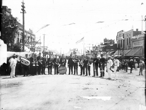 Upland Photograph Events; Upland Concert Band; 4th of July Parade / Edna Swan