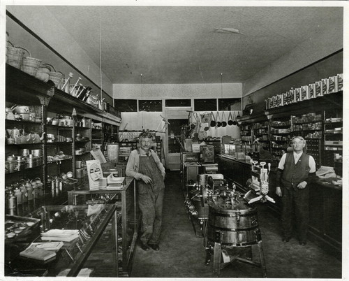 Upland Photograph Business; Interior of The Colborn Electric Shop