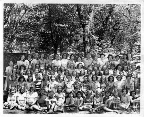 Upland Photograph Clubs and Organizations; Girl Scout Camp Conifer July 1947 / Thompson Photograph