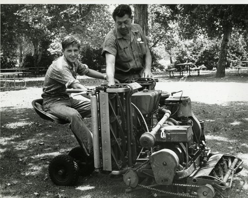 Upland Photograph Memorial Park lawn mower