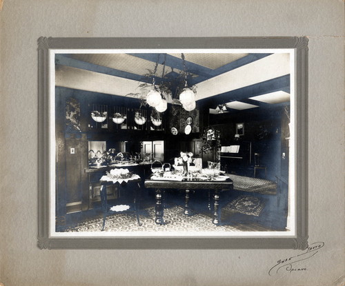 Upland Photograph Houses; W. B. Stewart home, interior photograph of the dining room / Edna Swan