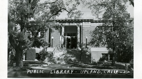 Upland Photograph Carnegie Library