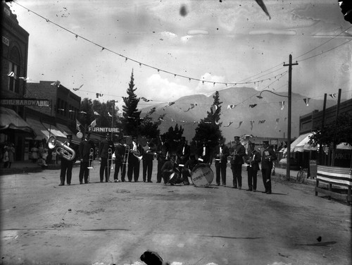 Upland Photograph Events; Upland Concert Band; 4th of July Parade / Edna Swan