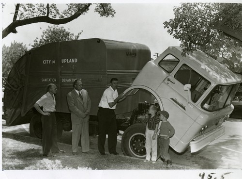 Upland Photograph Upland Public Services trash truck