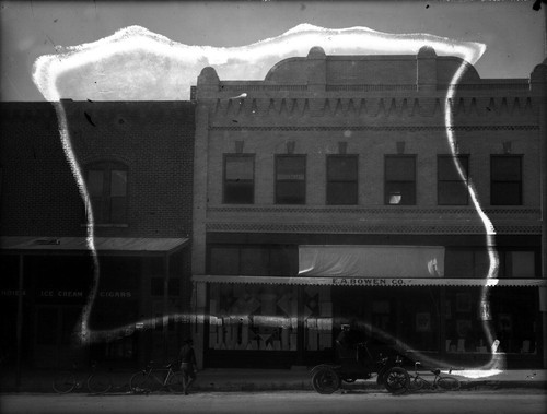 Upland Photograph Business; Exterior of E.A. Bowen Co. / Edna Swan