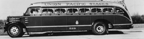 Union Pacific Stages bus
