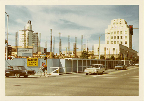 West side of Fourth Street (1400 block), looking north from Broadway on Febuary 14, 1970