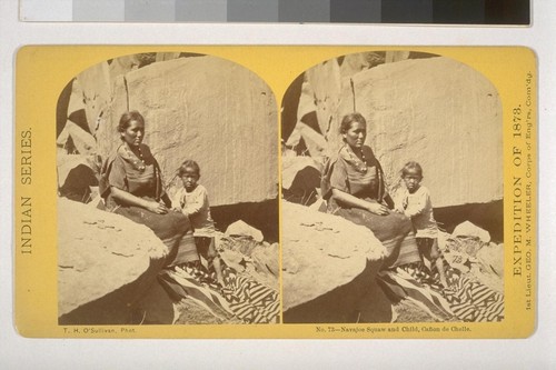 Navajoe Squaw and Child, Canon de Chelle