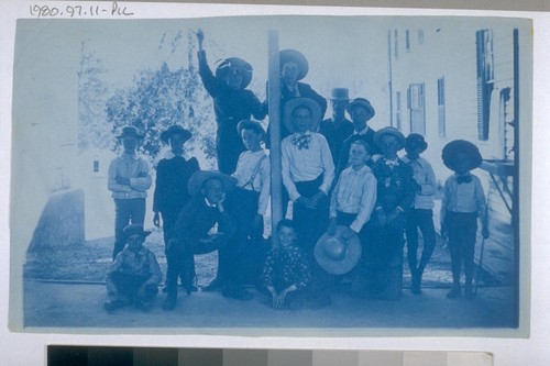 [Group of boys in hats]