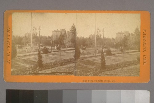 The Park, on Mare Island, Cal. [Photograph by James G. Smith.]