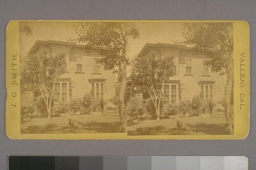 A. Powell's House. Vallejo, Cal. [Photograph by James G. Smith.]