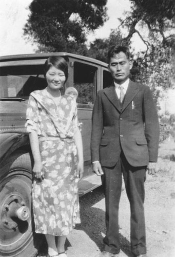 Couple with car