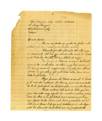 Letter from Miguel Venegas to Juan Venegas, October 19, 1927