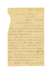 Letter from Miguel Venegas to Francisco Venegas, March 14, 1931