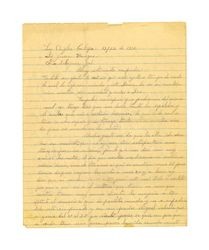 Letter from Dolores Dávalos de Venegas to Juan Venegas, December 22, 1931