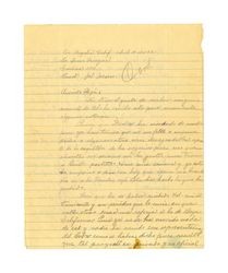 Letter from Miguel Venegas to Juan Venegas, April 10, 1931