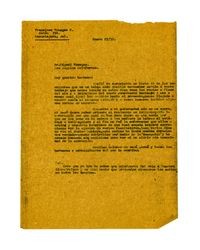 Letter from Francisco Venegas to Miguel Venegas, January 27, 1932