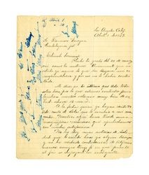 Letter from Miguel Venegas to Francisco Venegas, April 1, 1929