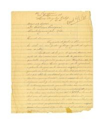 Letter from Miguel Venegas to Francisco Venegas, May 23, 1931