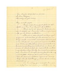 Letter from Miguel Venegas to Juan Venegas, October 21, 1930