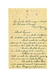 Letter from Miguel Venegas to Francisco Venegas, March 19, 1928