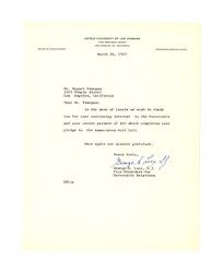 Letter from Loyola University of Los Angeles to Miguel Venegas, March 24, 1965