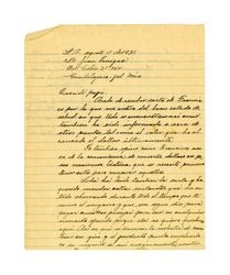 Letter from Miguel Venegas to Juan Venegas, August 11, 1931