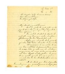 Letter from Miguel Venegas to Francisco Venegas, January 12, 1929