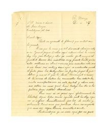 Letter from Miguel Venegas to Juan Venegas, March 6, 1930