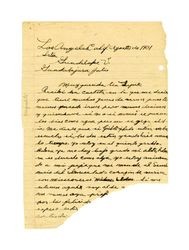 Letter from José Miguel Venegas to María Guadalupe Venegas, August 1, 1931