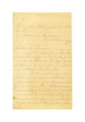 Letter from Miguel Venegas to Francisco Venegas, July 23, 1929