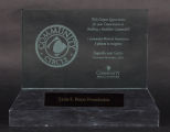 Community Medical Foundation gift plaque for Leon S. Peters Foundation