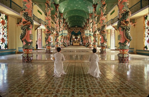 Main Hall, Cao Dai Temple, Tay Ninh, Tay Ninh Province