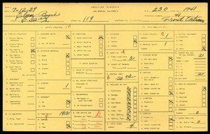 WPA household census for 119 EAST 32ND STREET, Los Angeles