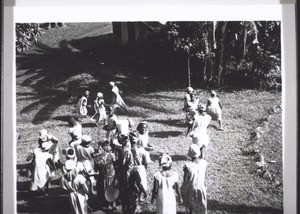 Pupils from the girls' school in Victoria at play