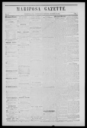 Mariposa Gazette 1856-10-29