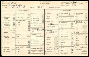 WPA household census for 405 WEST 65TH STREET, Los Angeles County