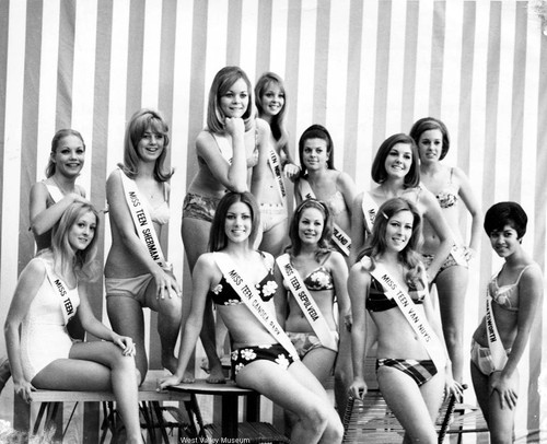 "Miss Teen" finalists, San Fernando Valley, 1969