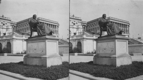 Statue of Daniel Webster north front of Capitol, Washington, D.C