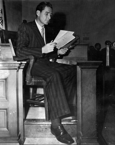Errol Flynn on the stand