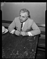 Vincent C. Riccardi arrested for grand theft, Los Angeles, 1935