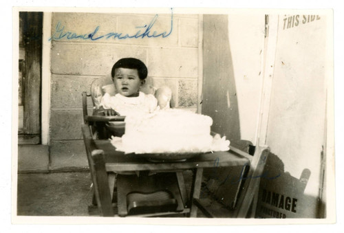 Young girl in chair