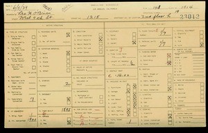 WPA household census for 1215 W 9TH, Los Angeles